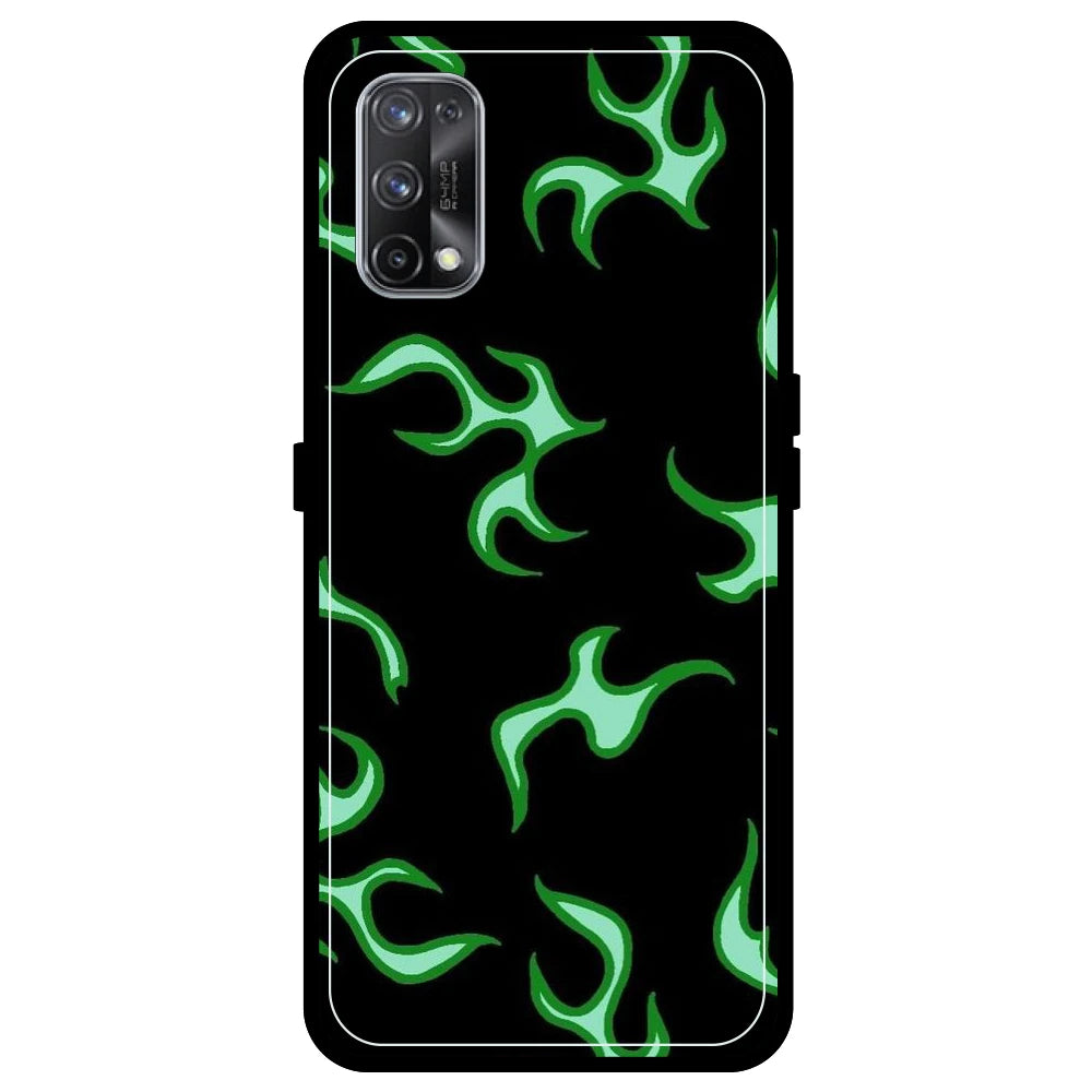 Green Flames - Armor Case For Realme Models Realme X7
