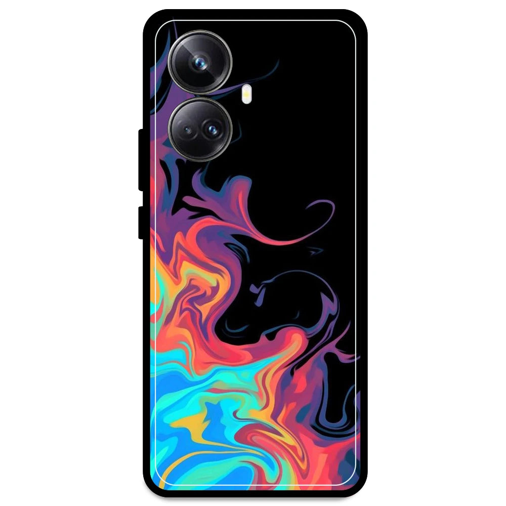 Rainbow Watermarble - Armor Case For Realme Models Realme 10 Pro Plus