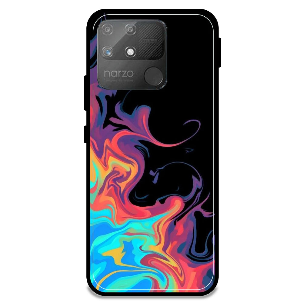 Rainbow Watermarble - Armor Case For Realme Models Realme Narzo 50A