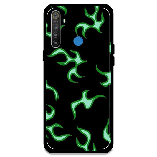 Green Flames - Armor Case For Realme Models Realme 5