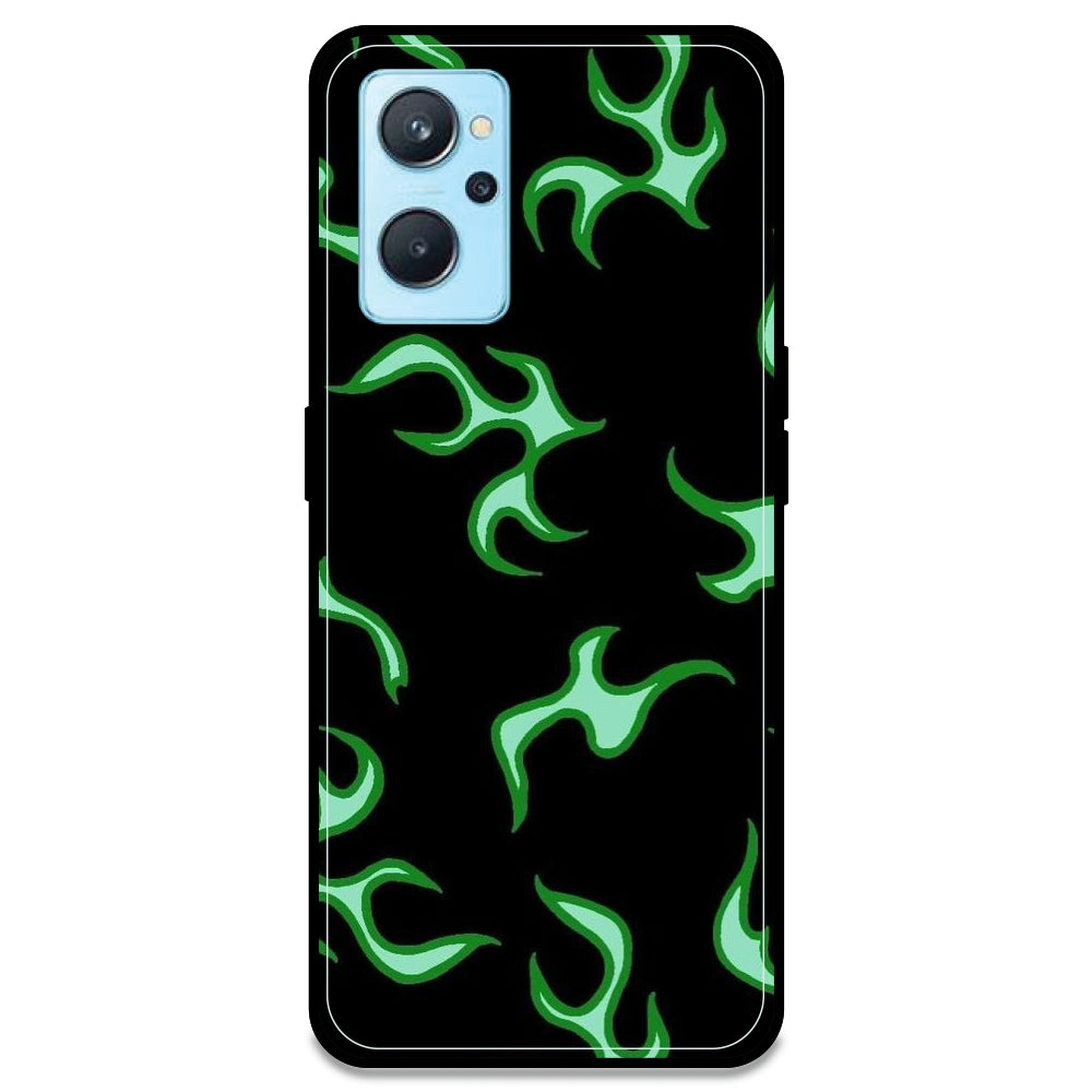 Green Flames - Armor Case For Realme Models Realme 9i 4G