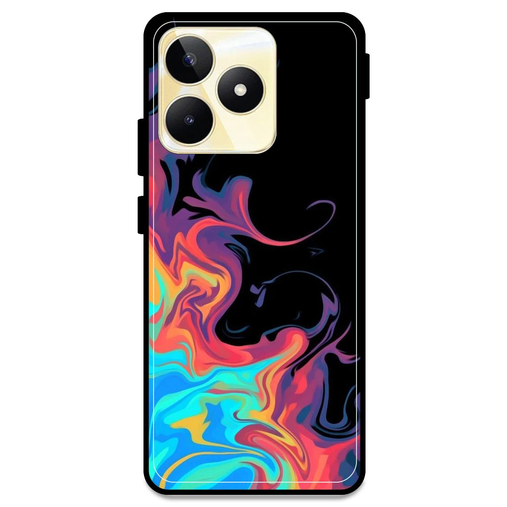 Rainbow Watermarble - Armor Case For Realme Models Realme Narzo N53