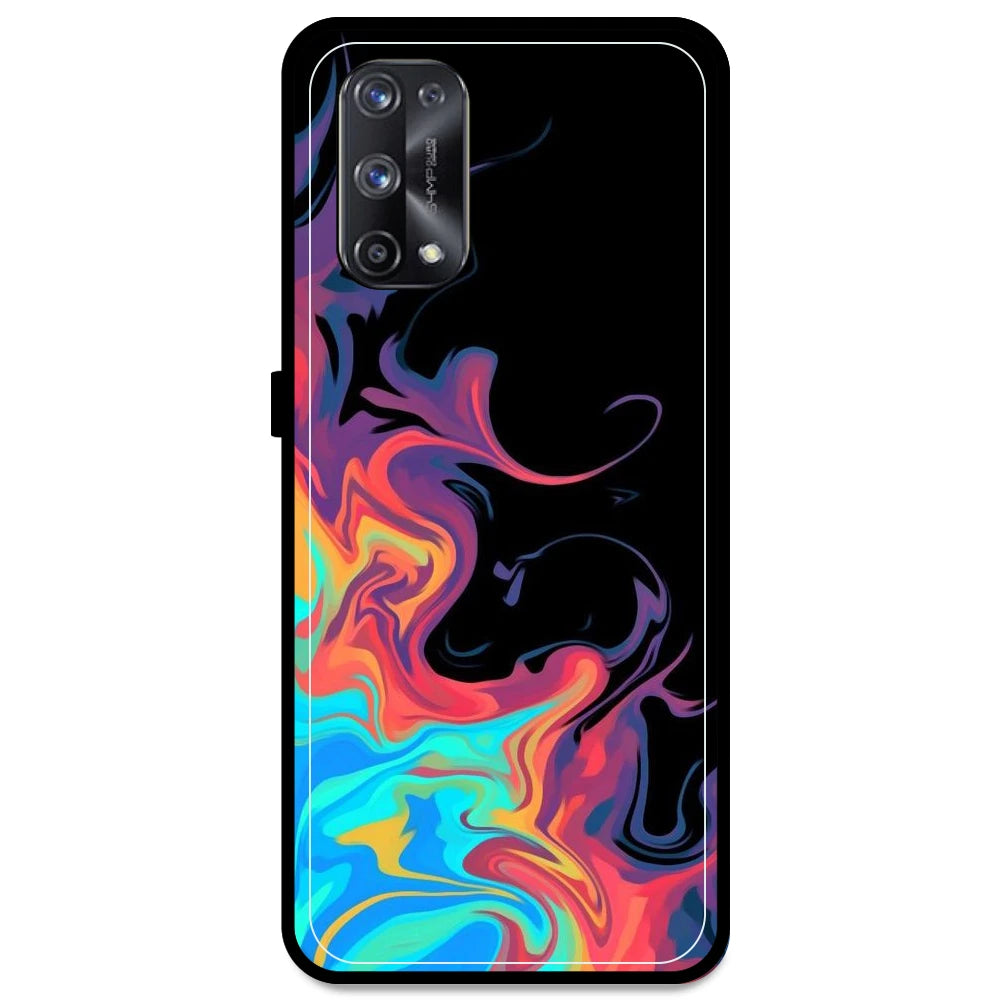 Rainbow Watermarble - Armor Case For Realme Models Realme X7 Pro