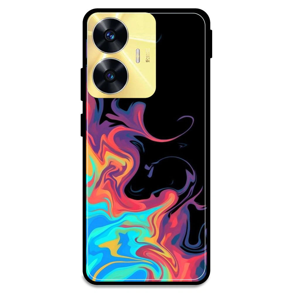 Rainbow Watermarble - Armor Case For Realme Models Realme C55