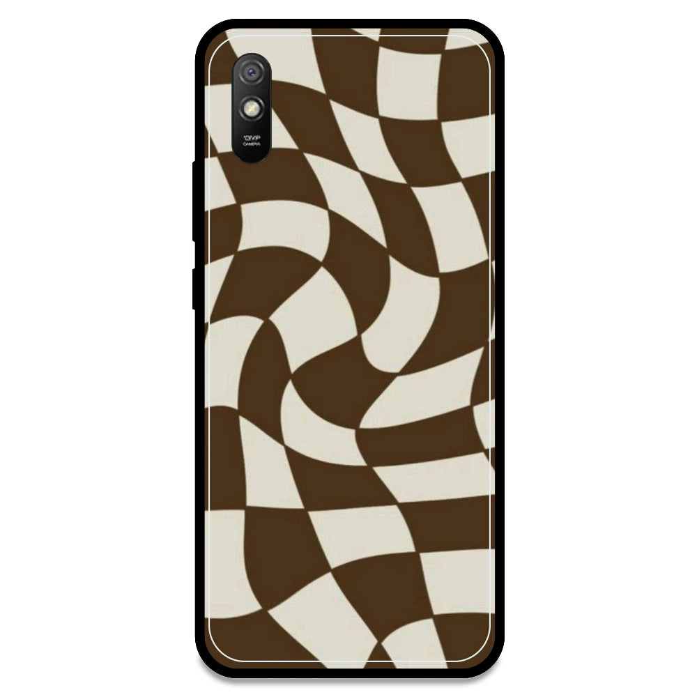 Brown Checks - Armor Case For Redmi Models Redmi Note 9A