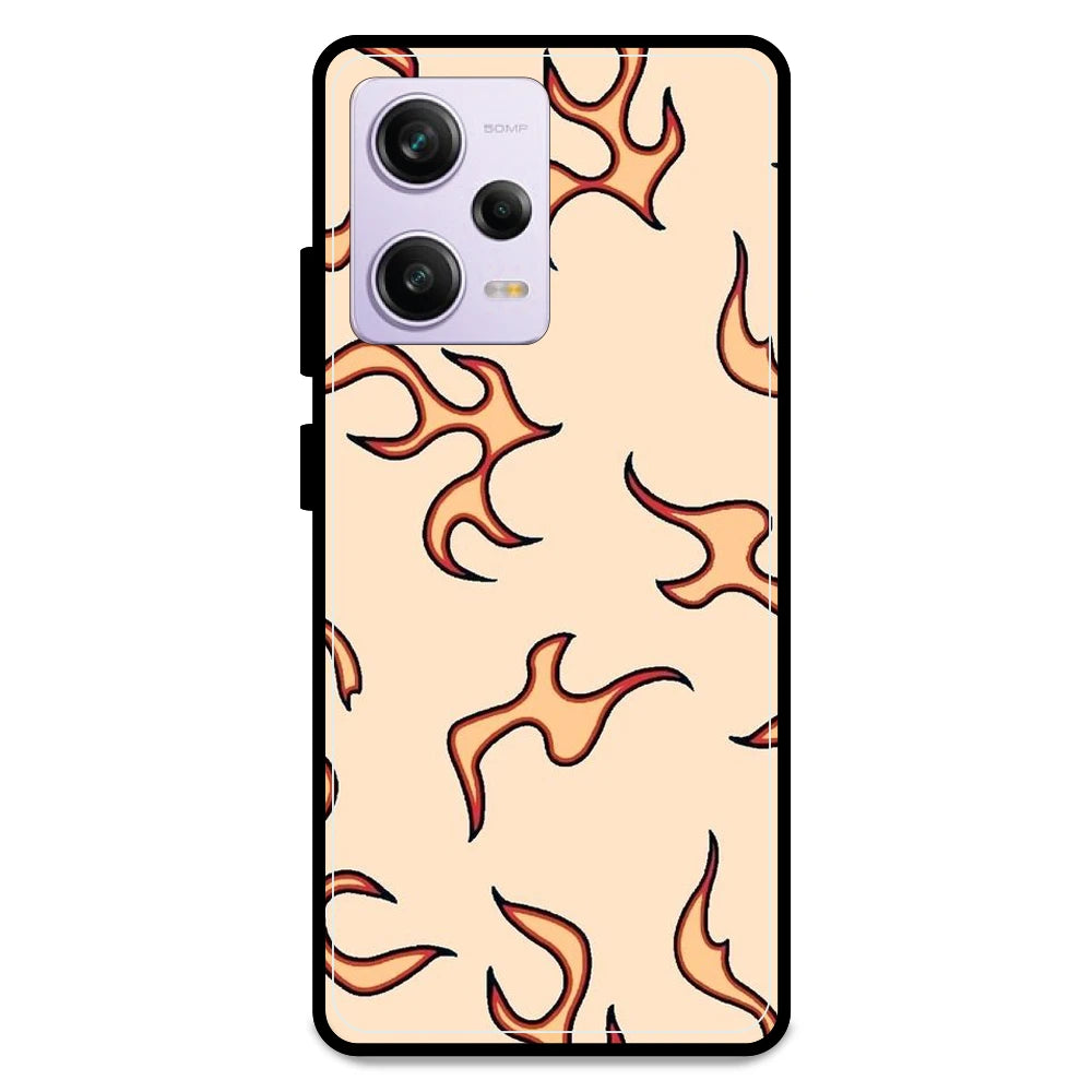 Yellow Flames - Armor Case For Redmi Models Redmi Note 12 Pro