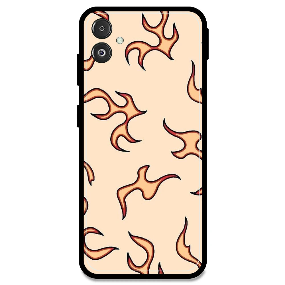 Yellow Flames - Armor Case For Samsung Models Samsung F14 5G