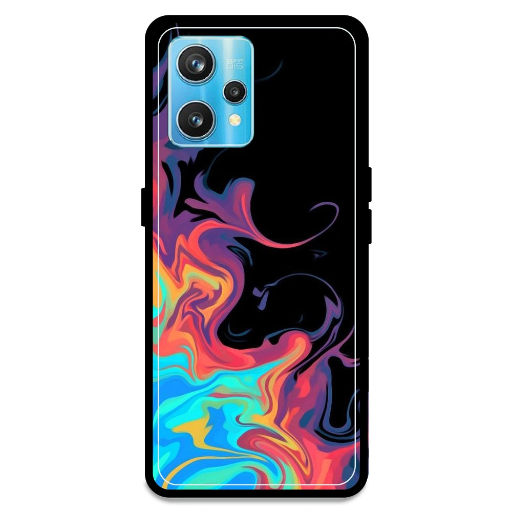 Rainbow Watermarble - Armor Case For Realme Models Realme 9 Pro Plus