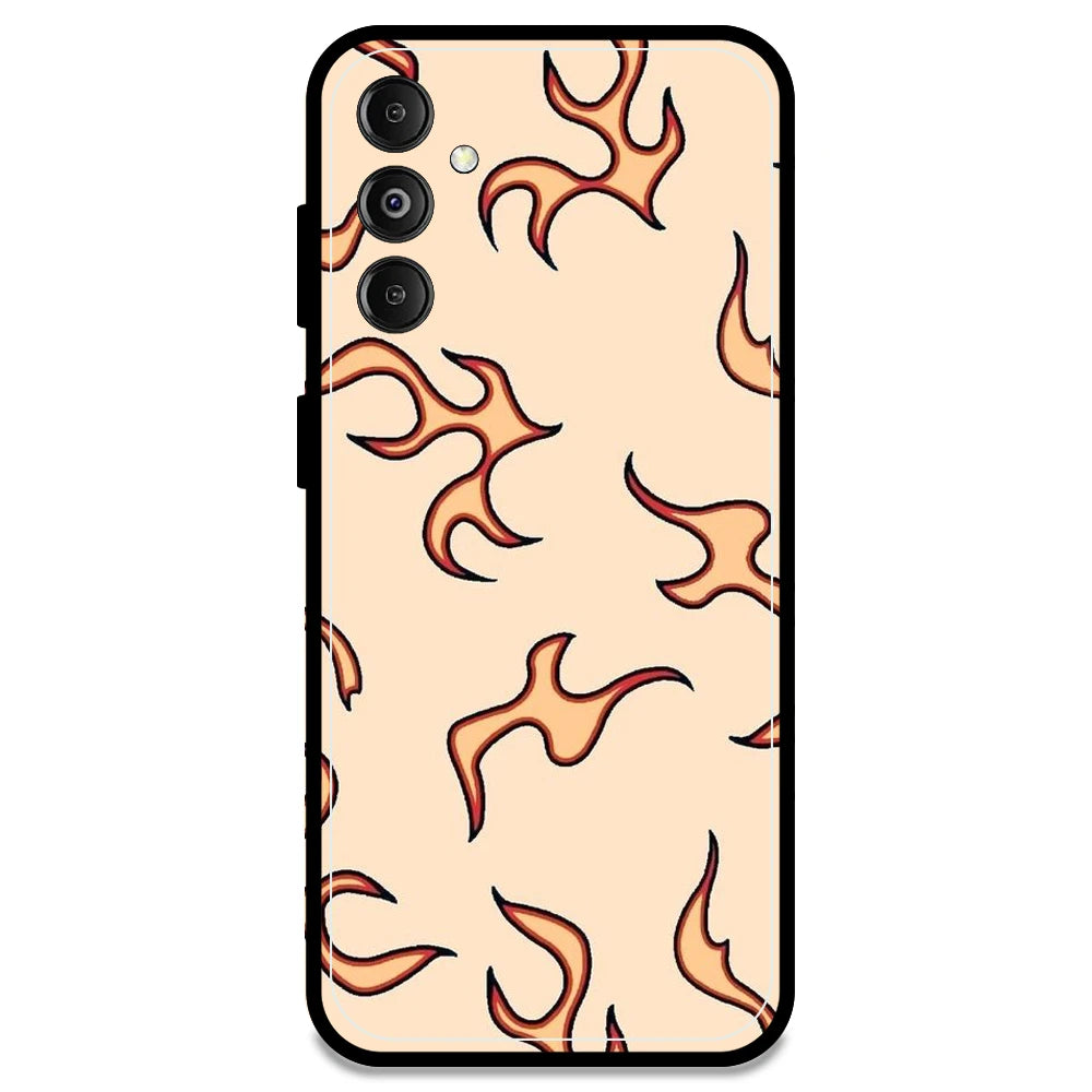 Yellow Flames - Armor Case For Samsung Models Samsung M14 5G