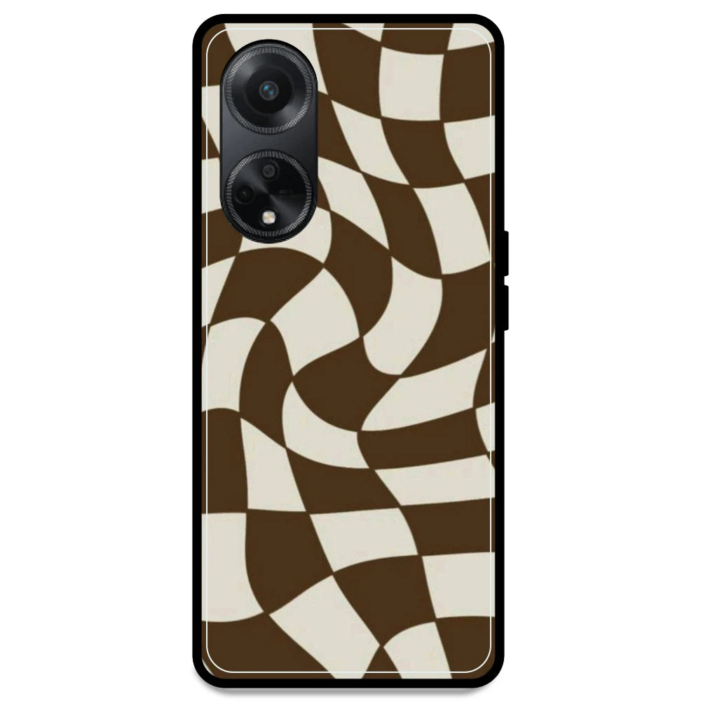 Brown Checks - Armor Case For Oppo Models Oppo F23 5G