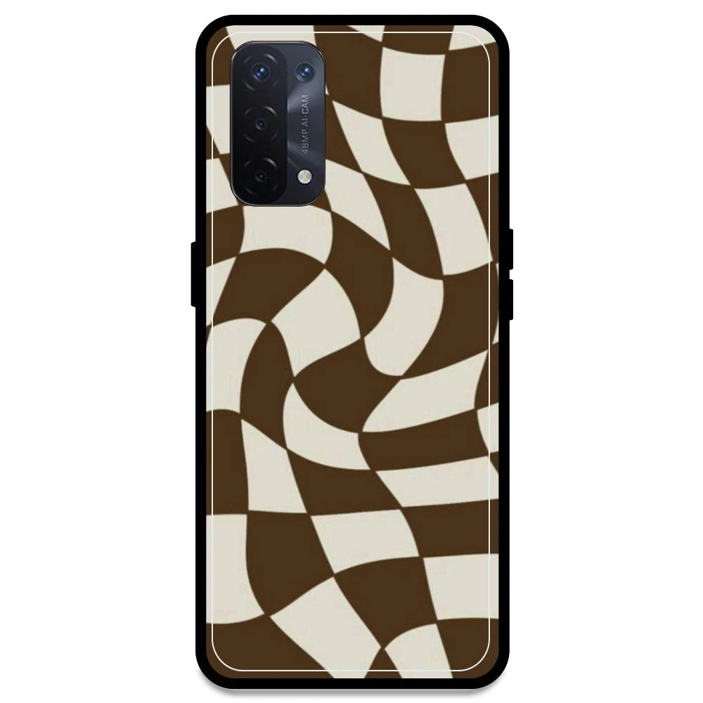 Brown Checks - Armor Case For Oppo Models Oppo A54