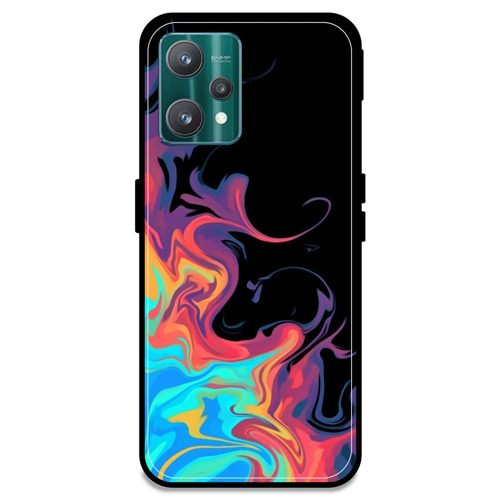 Rainbow Watermarble - Armor Case For Realme Models Realme 9 Pro