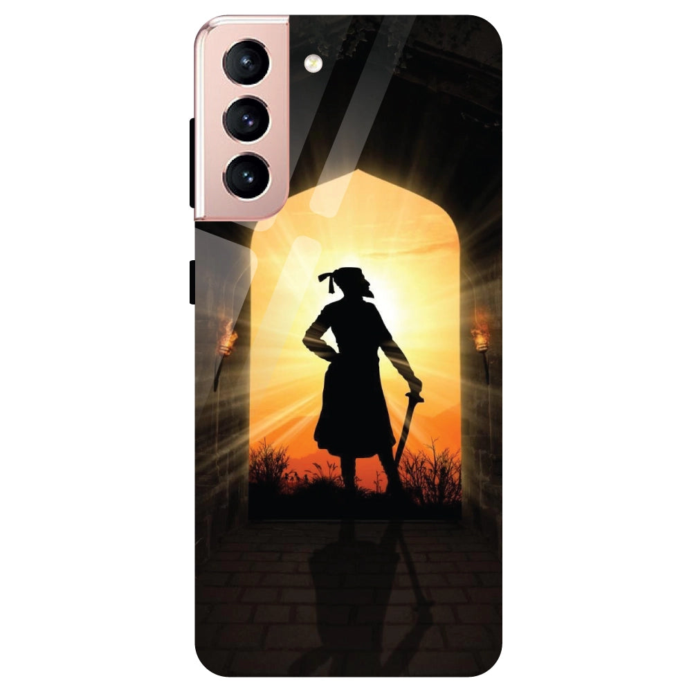 Shivaji Maharaj - Glass Case For Samsung Models
