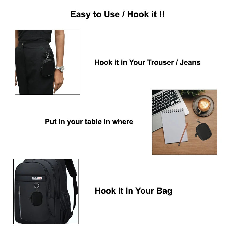 Black Leather - EarPods Pouches