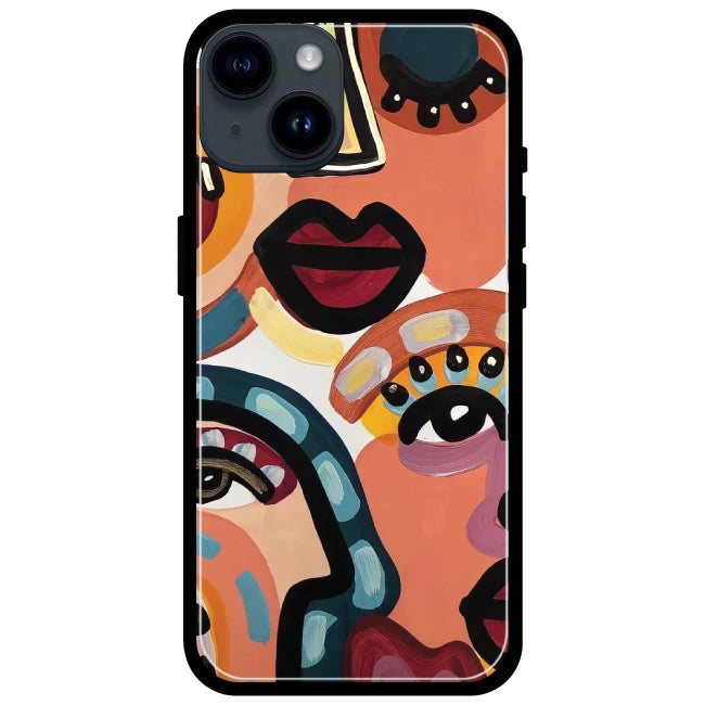 Stop & Stare - Glossy Metal Silicone Case For Apple iPhone Models iPhone 15