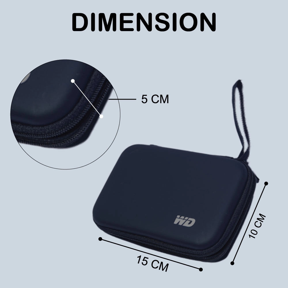 Hard Disk Protective Pouch – Shockproof Travel Case for External HDD Infographic