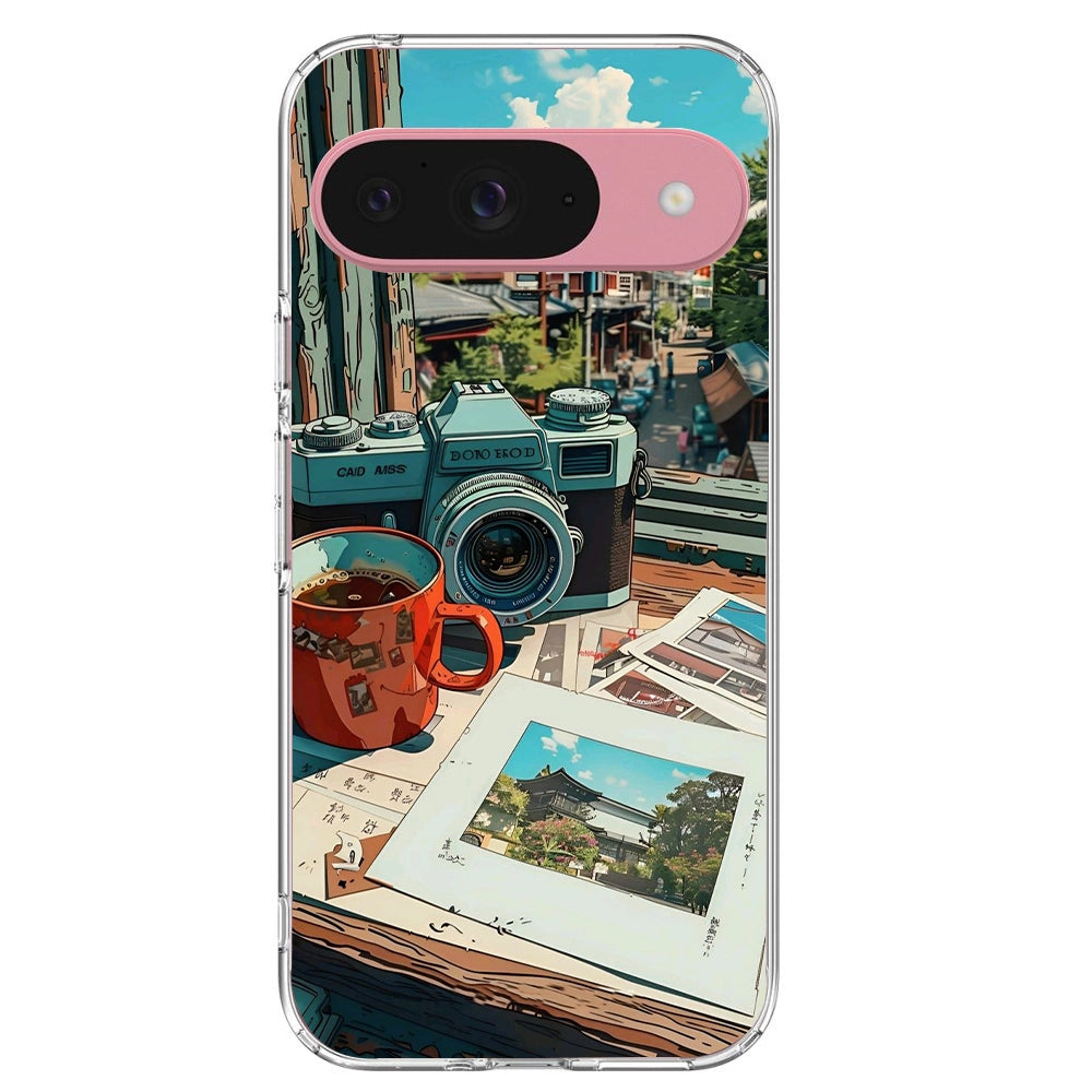 Vintage Camera - Printed Silicone Case For Google Pixel Infographic