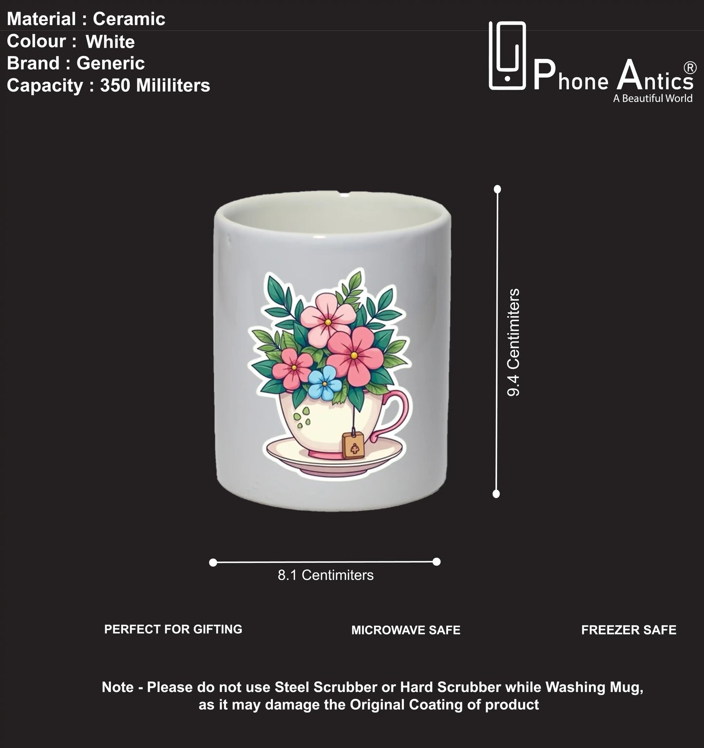 Floral Cup - Mug Infographic