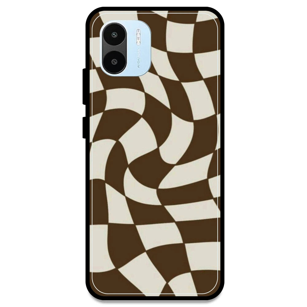 Brown Checks - Armor Case For Redmi Models Redmi Note A1