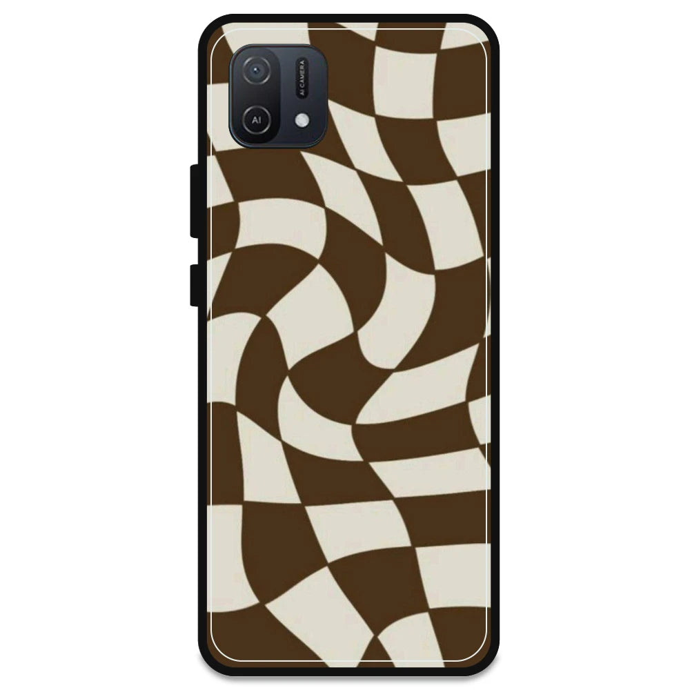 Brown Checks - Armor Case For Oppo Models Oppo A16K