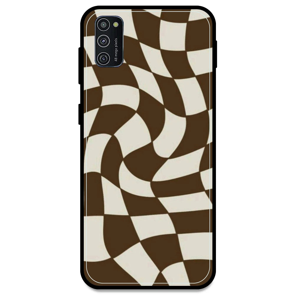Brown Checks - Armor Case For Samsung Models Samsung M21