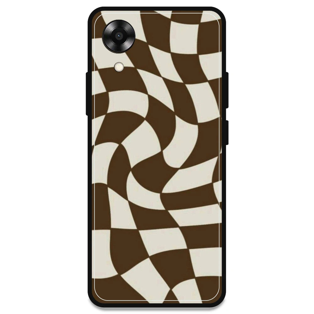 Brown Checks - Armor Case For Oppo Models Oppo A17K