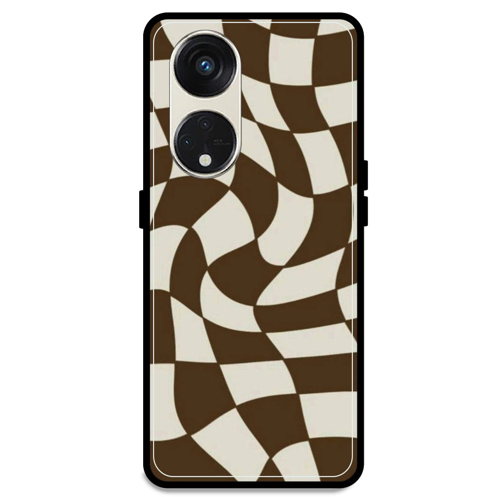 Brown Checks - Armor Case For Oppo Models Oppo Reno 8T 5G