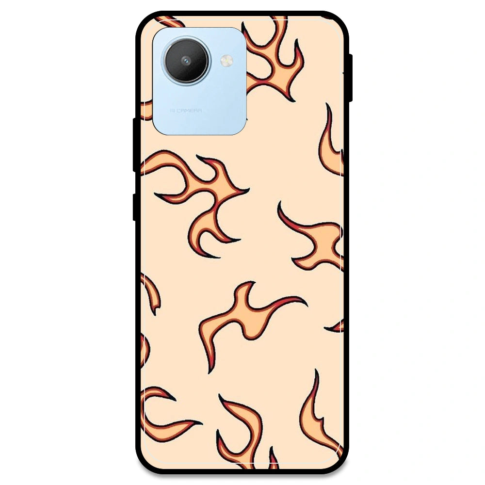Yellow Flames - Armor Case For Realme Models Realme C30