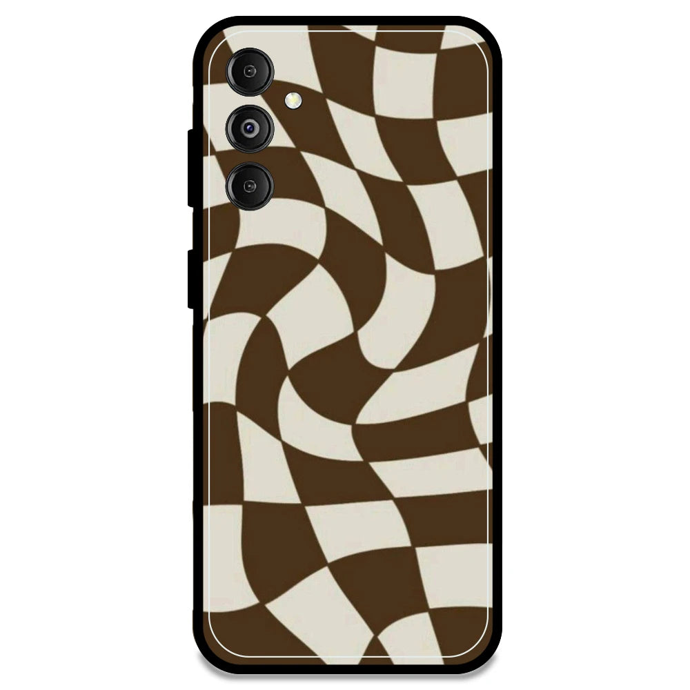 Brown Checks - Armor Case For Samsung Models Samsung M14 5G