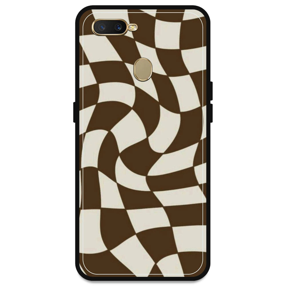 Brown Checks - Armor Case For Oppo Models Oppo A7