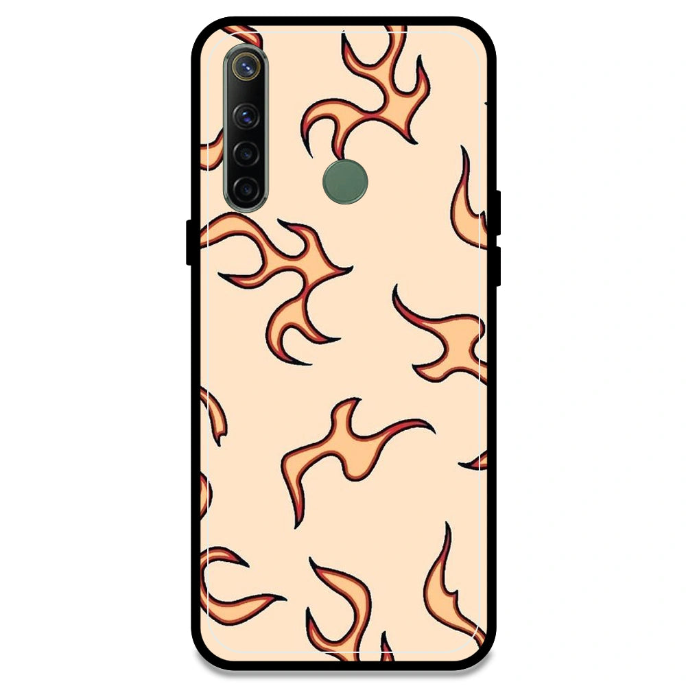 Yellow Flames - Armor Case For Realme Models Realme Narzo 10