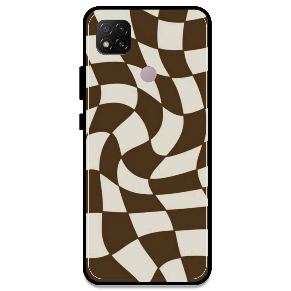Brown Checks - Armor Case For Redmi Models Redmi Note 9C