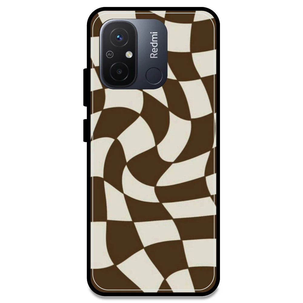 Brown Checks - Armor Case For Redmi Models Redmi 12C