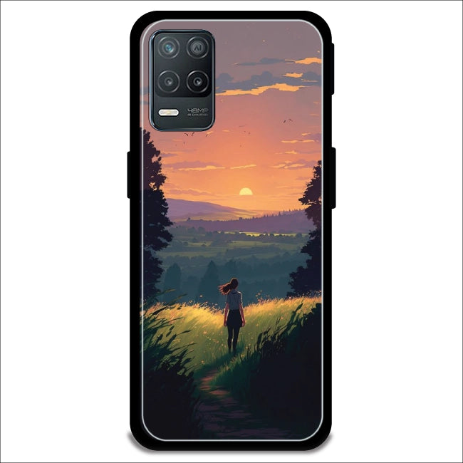 Girl & the Mountains - Armor Case For Realme Models Realme 8 5G