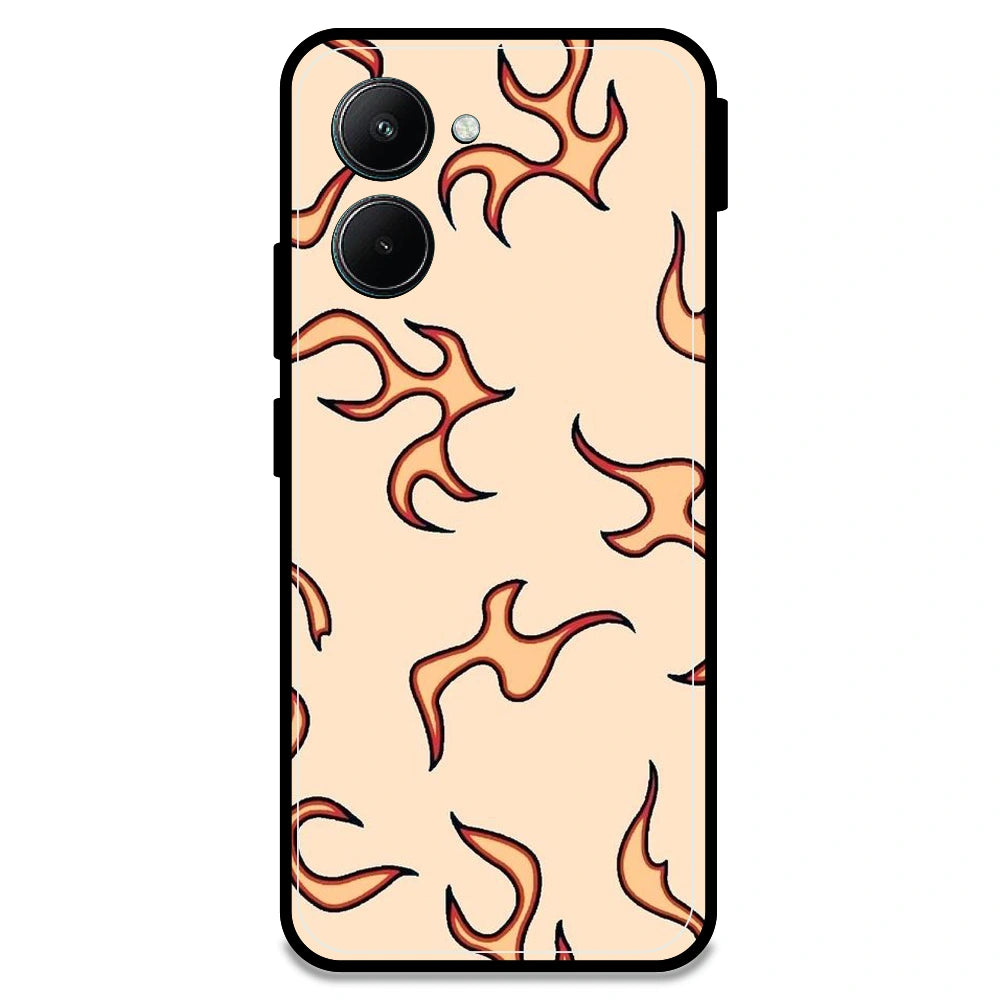 Yellow Flames - Armor Case For Realme Models Realme C33