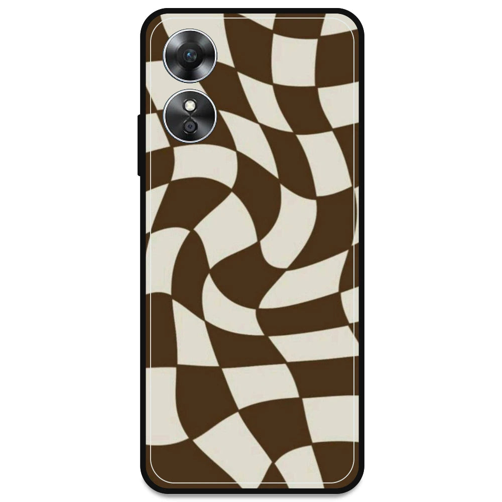 Brown Checks - Armor Case For Oppo Models Oppo A17