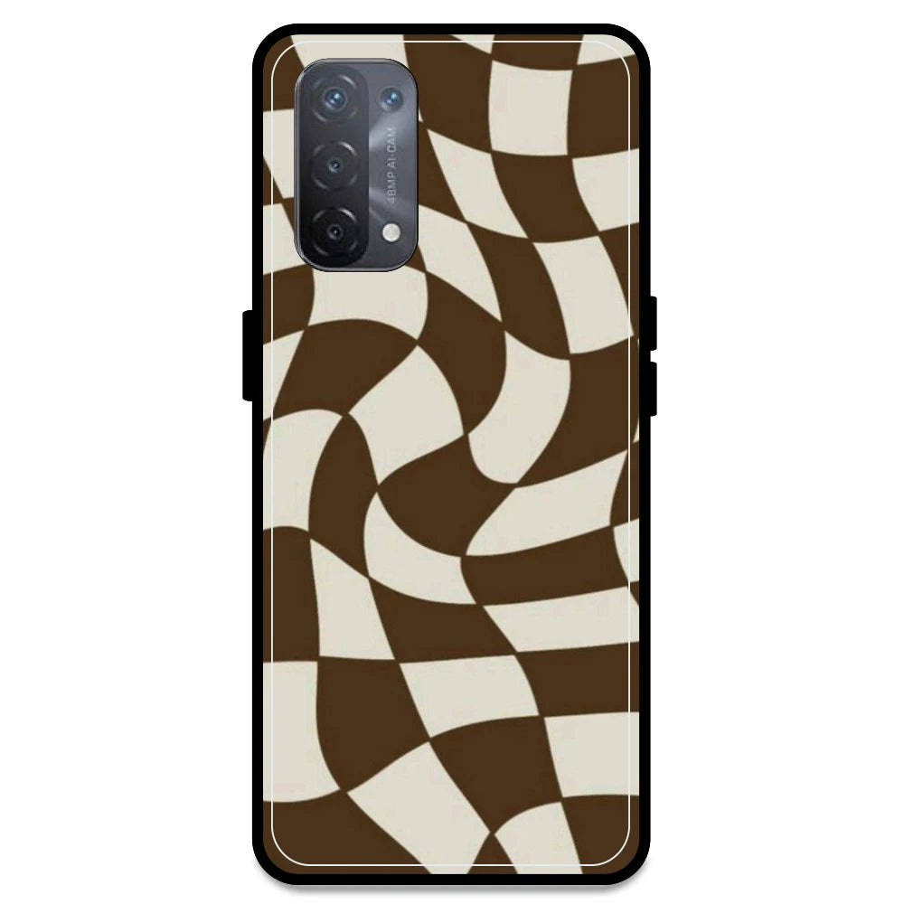 Brown Checks - Armor Case For Oppo Models Oppo A74 5G