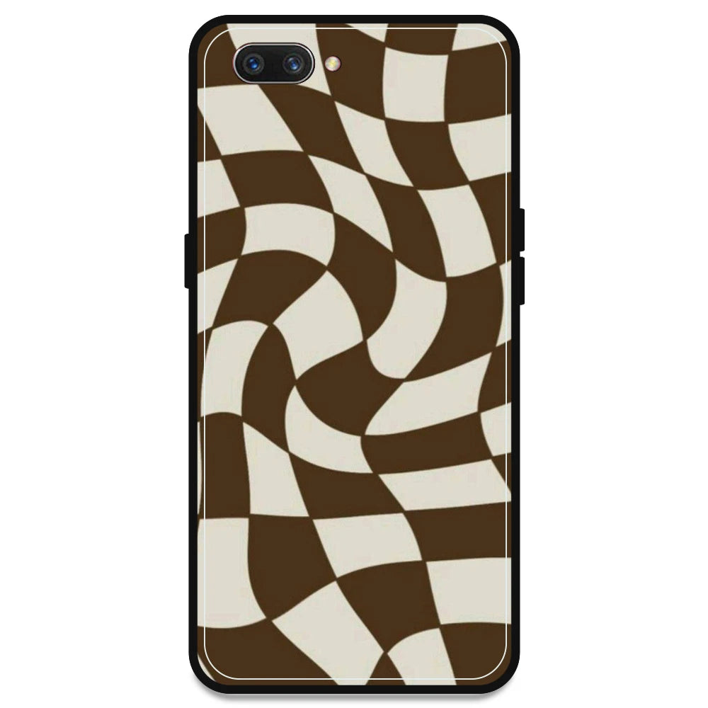 Brown Checks - Armor Case For Oppo Models Oppo A3s