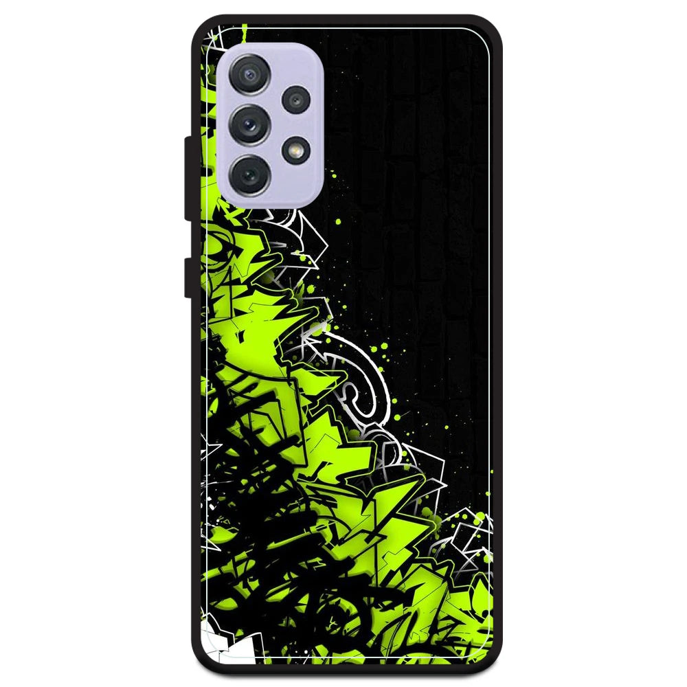 Green Graffiti - Armor Case For Samsung Models Samsung A72