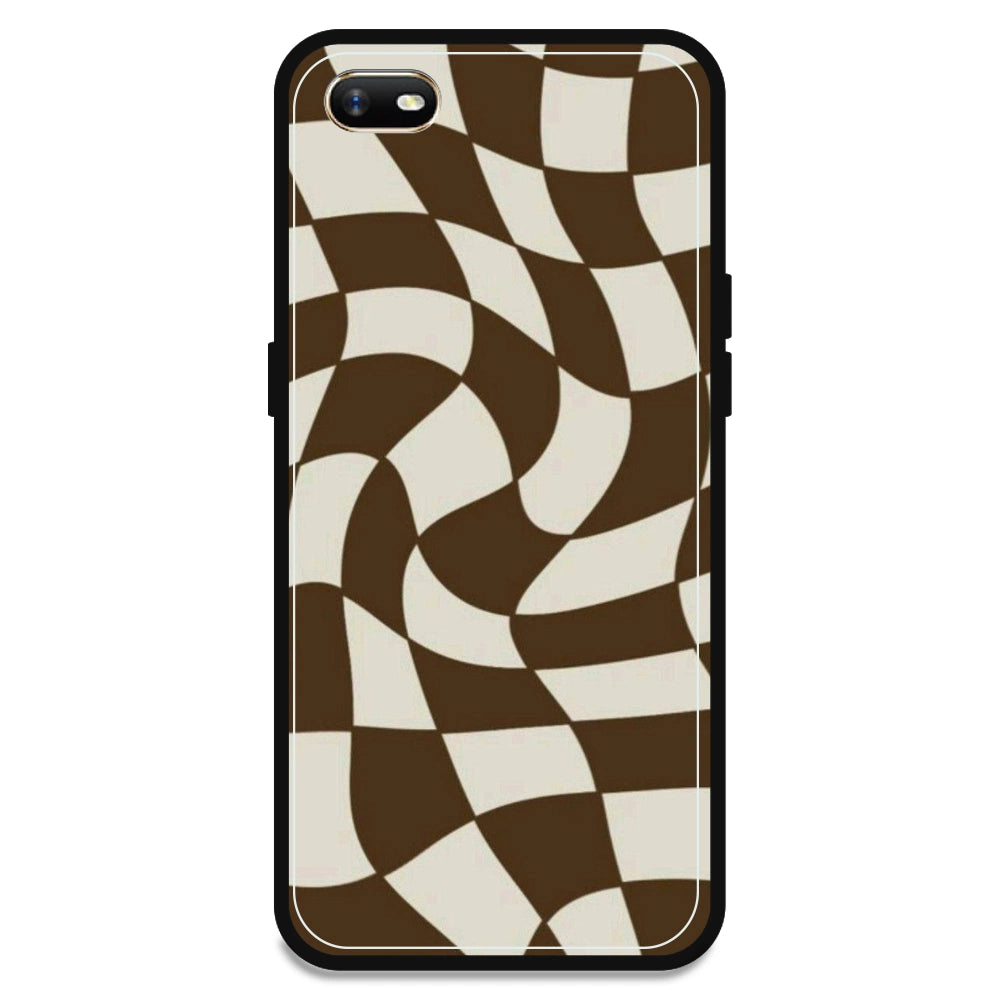 Brown Checks - Armor Case For Oppo Models Oppo A1K