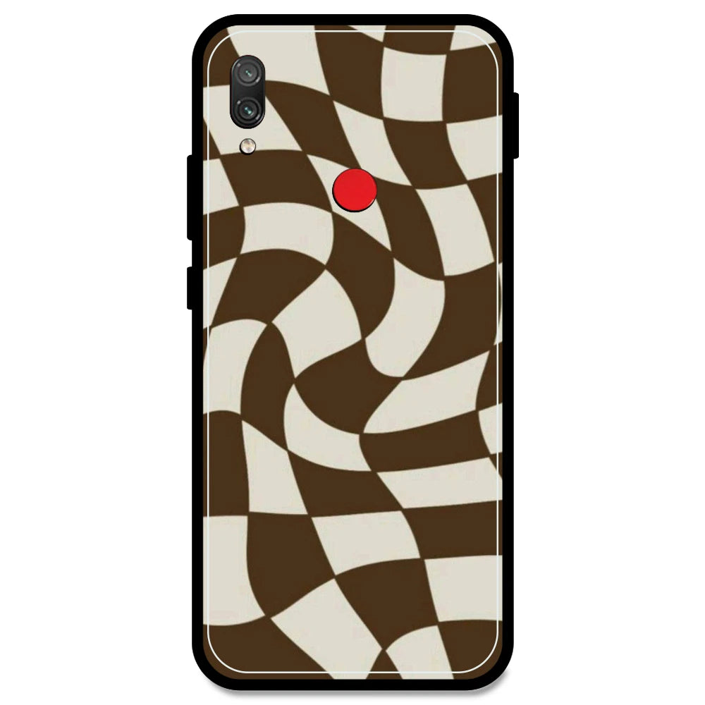 Brown Checks - Armor Case For Redmi Models Redmi Note 7S
