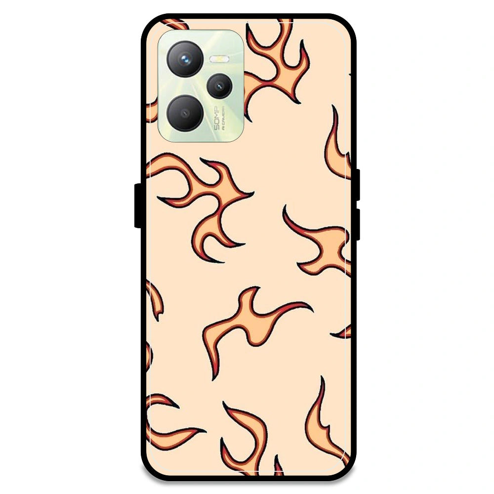 Yellow Flames - Armor Case For Realme Models Realme C35