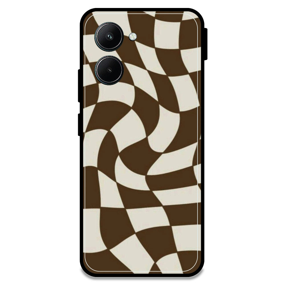 Brown Checks - Armor Case For Realme Models Realme C33