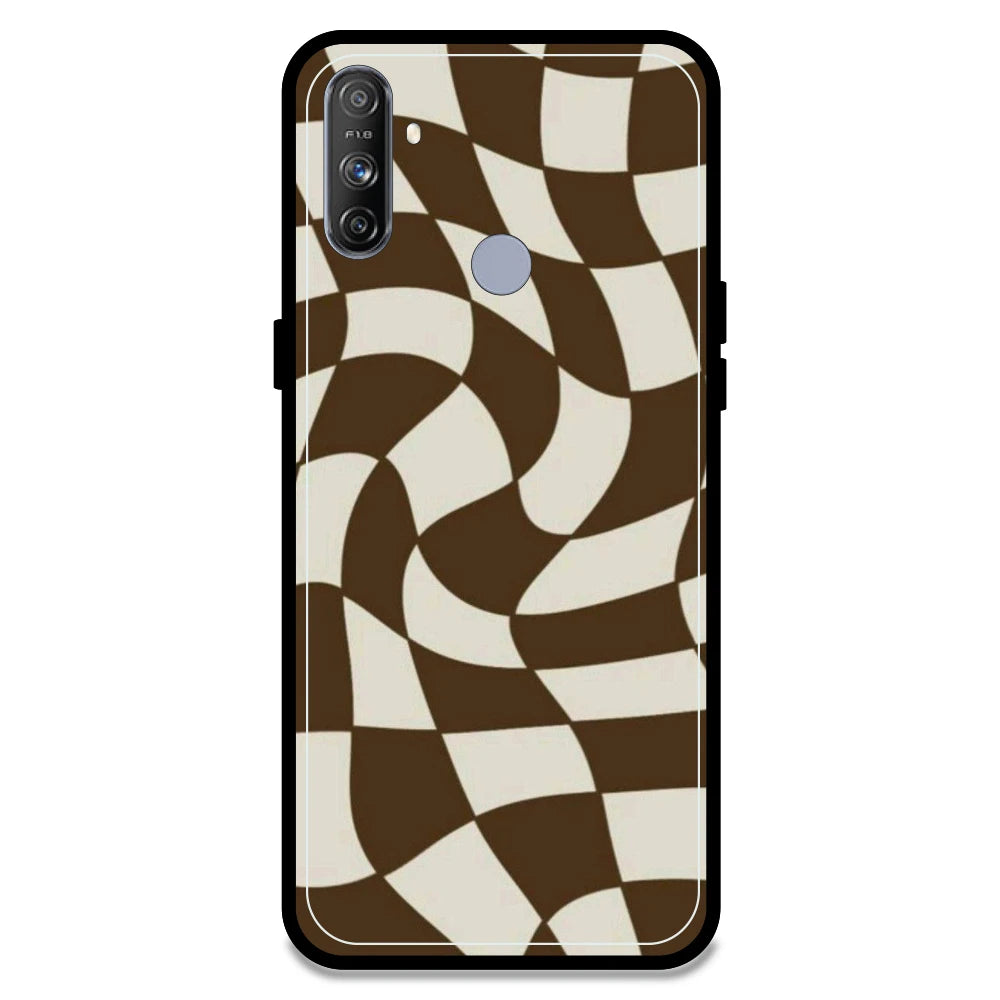 Brown Checks - Armor Case For Realme Models Realme Narzo 20A