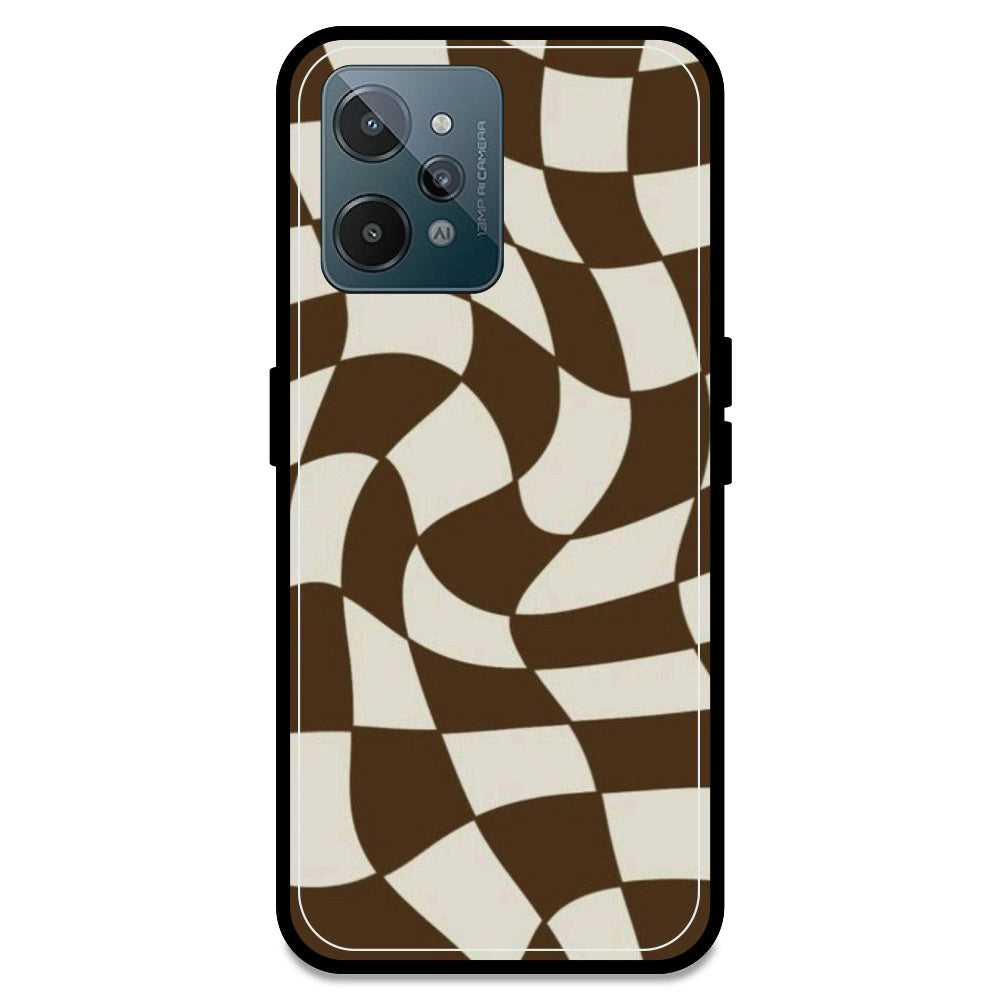 Brown Checks - Armor Case For Realme Models Realme C31
