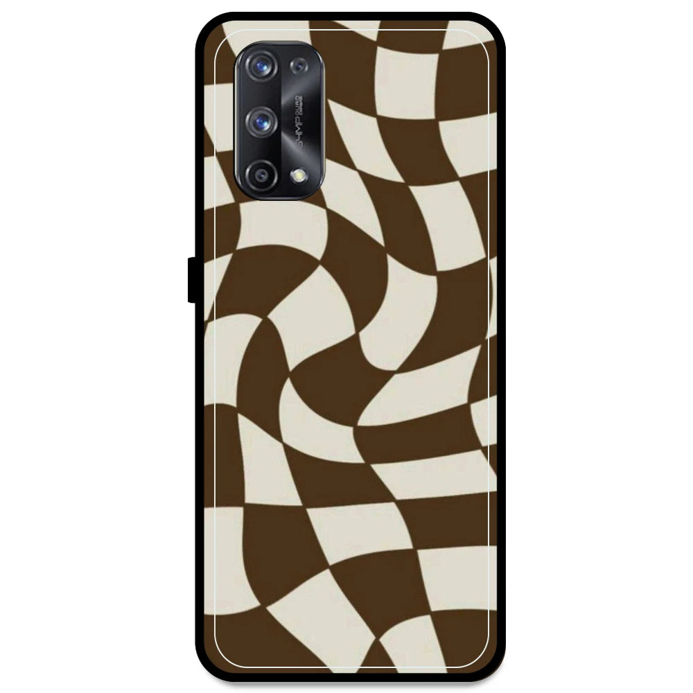 Brown Checks - Armor Case For Realme Models Realme X7 Pro