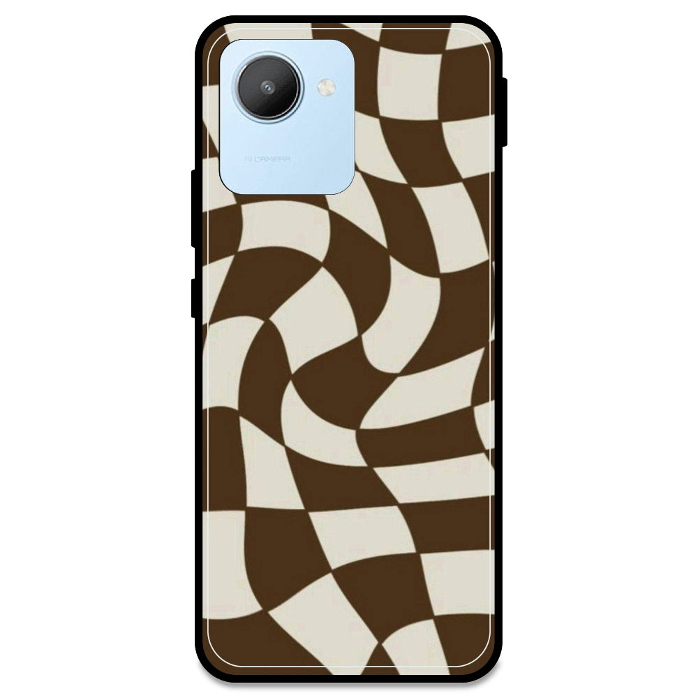 Brown Checks - Armor Case For Realme Models Realme C30