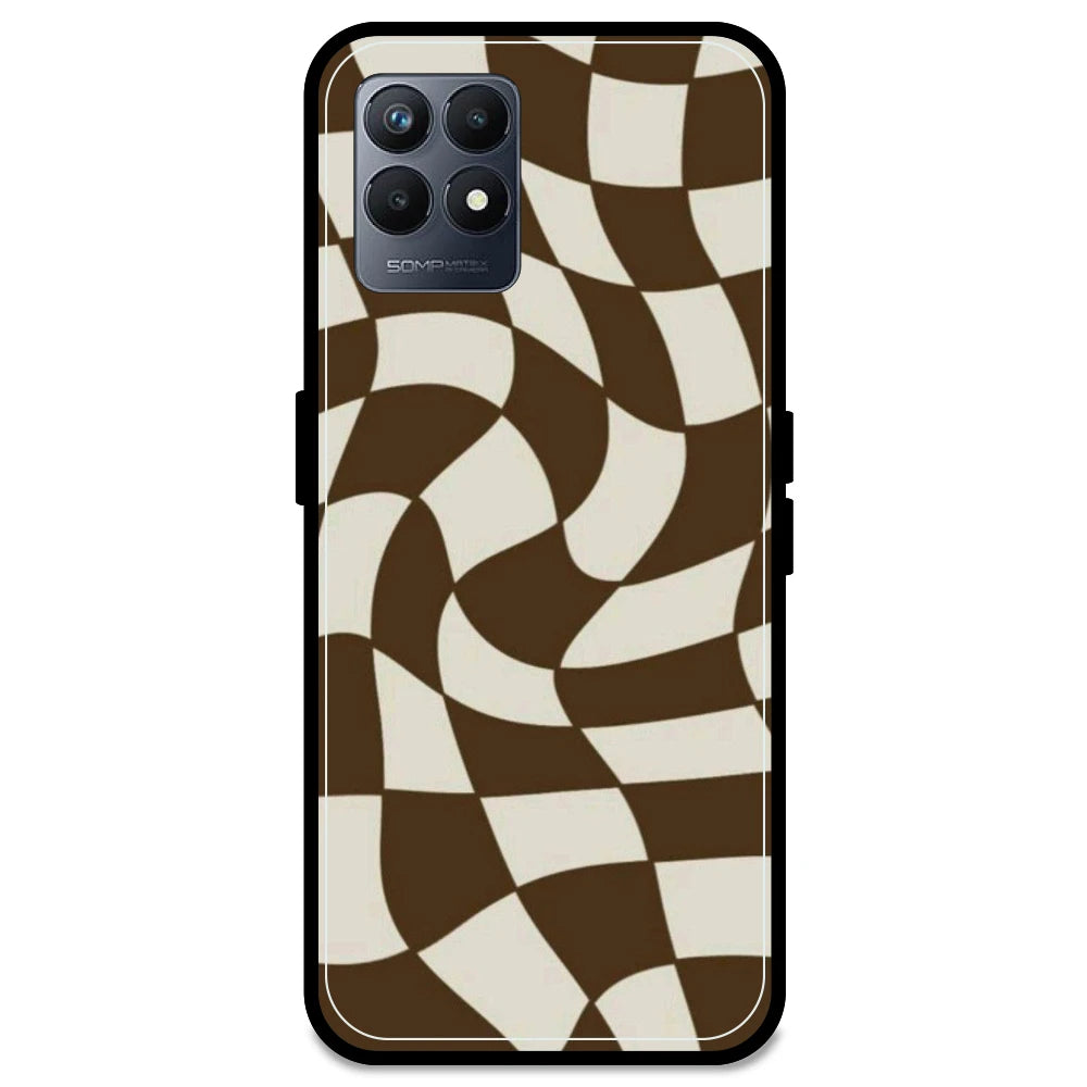 Brown Checks - Armor Case For Realme Models Realme Narzo 50 5G
