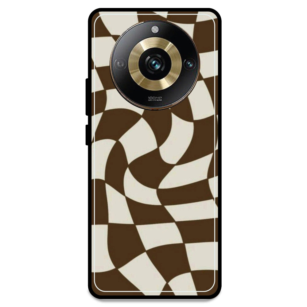 Brown Checks - Armor Case For Realme Models Realme 11 Pro 5G