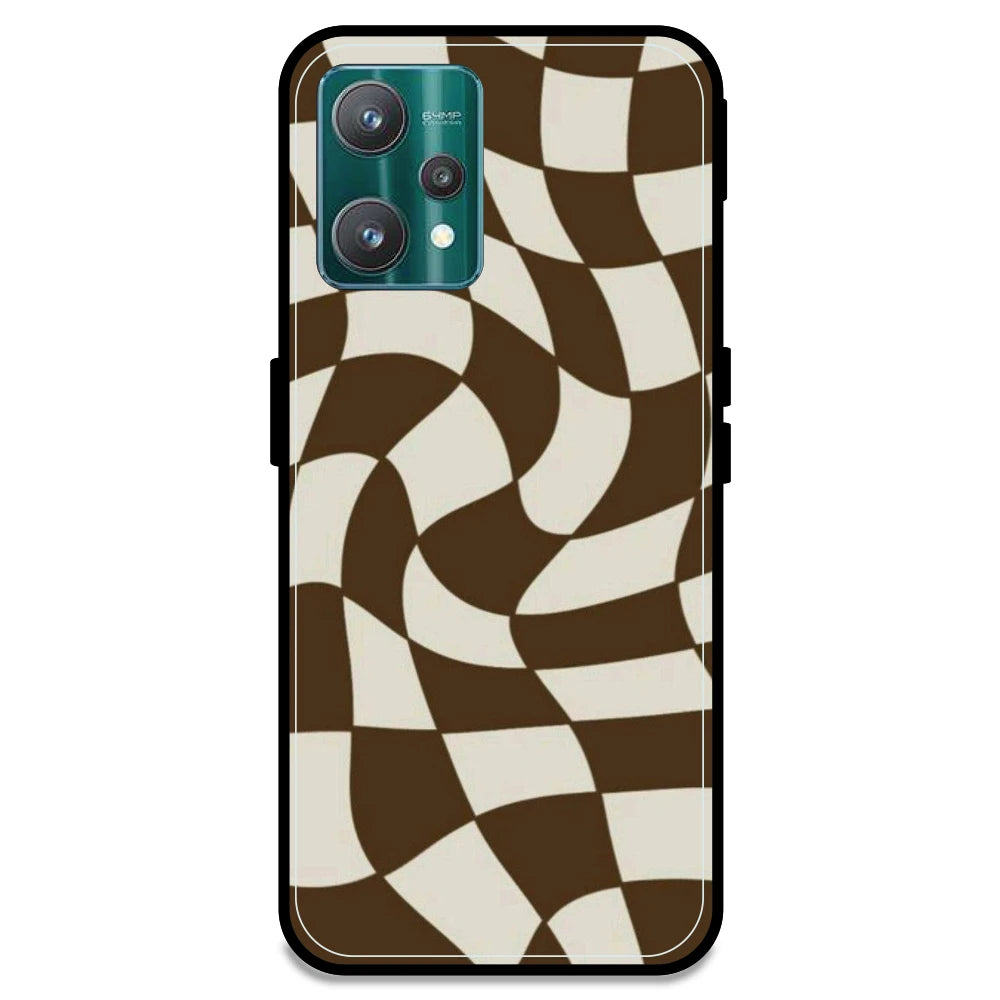 Brown Checks - Armor Case For Realme Models Realme 9 Pro
